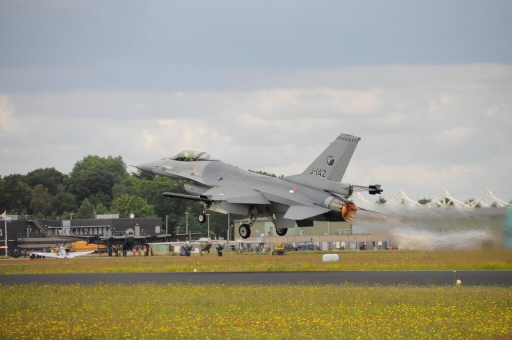 American made F-16 fighter jet